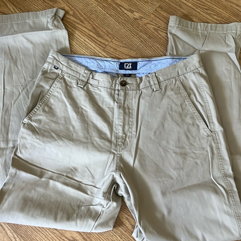Cutter and buck size 34, inseam 34 men’s flat front Chino pants